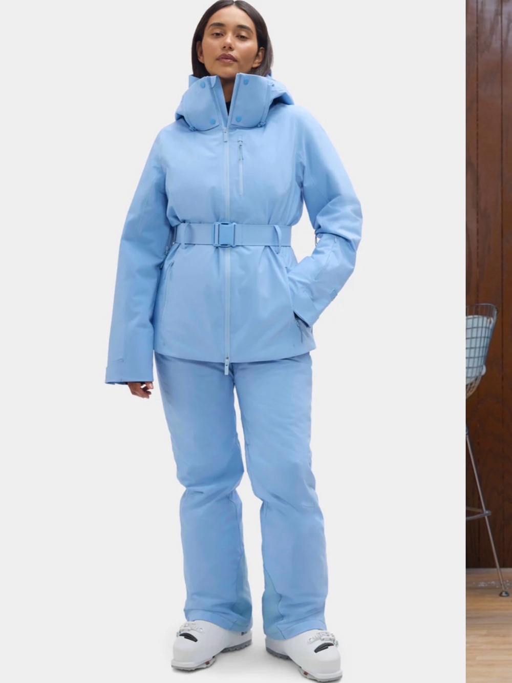 Halfdays Aston jacket + Alessandra pants Womens Insulated Ski Jacket with Belt